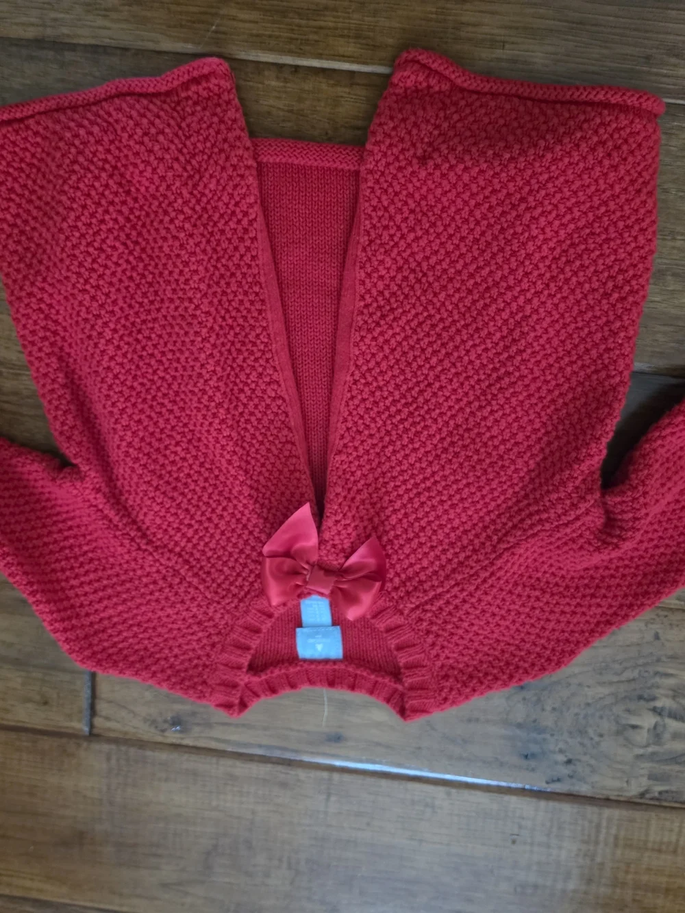 GAP Red Knit Women's Cardigan with Front Bow